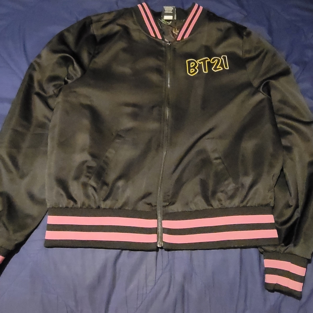 BT21 neon bomber jacket (medium)
